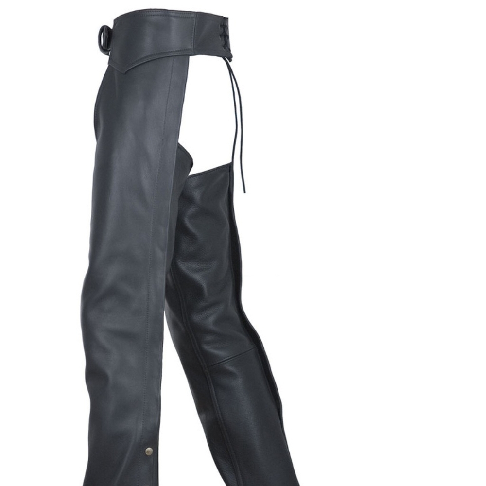Women's Black Boot Cut Leather Pants